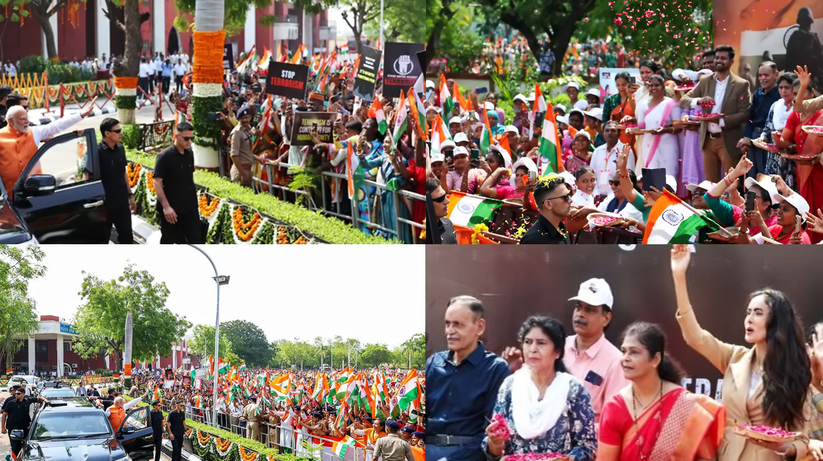 कर्नल सोफिया कुरैशी का परिवार पीएम मोदी के रोड शो में