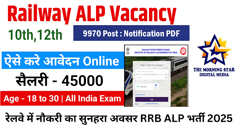 रेलवे में नौकरी का सुनहरा अवसर RRB ALP भर्ती 2025