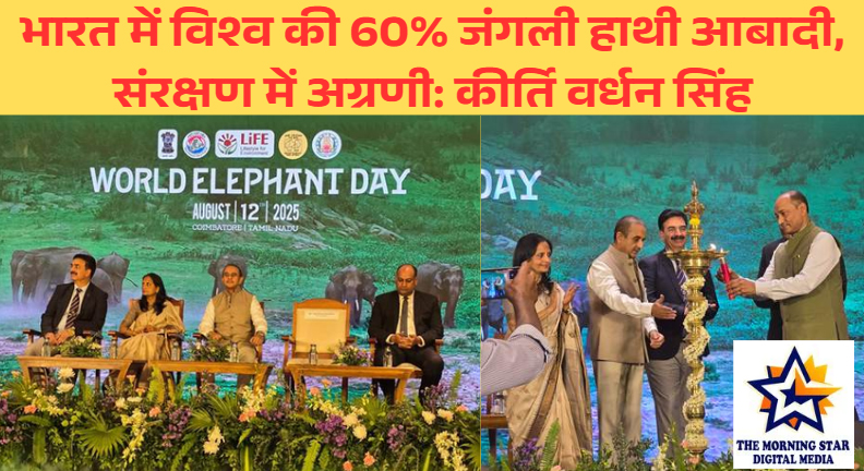 भारत हाथी संरक्षण में विश्व में अग्रणी, 60% जंगली आबादी का घर: कीर्ति वर्धन सिंह