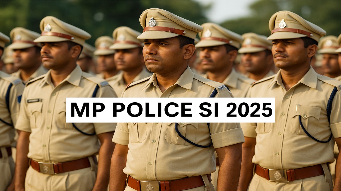 MP Police SI 2025 : भर्ती एसआई एवं सुबेदार के 500 पदों हेतु आवेदन प्रक्रिया शुरू