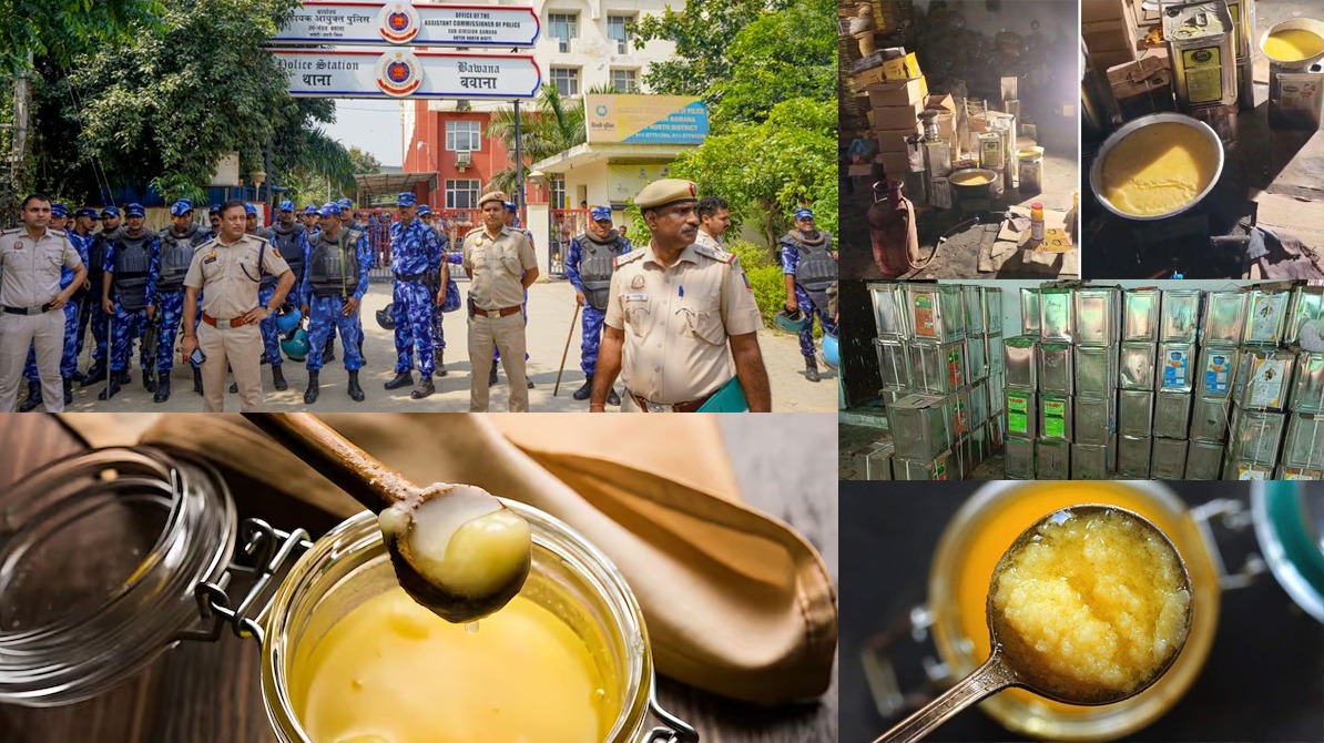 बवाना में नकली घी फैक्ट्री का खुलासा, 3,700 लीटर बरामद