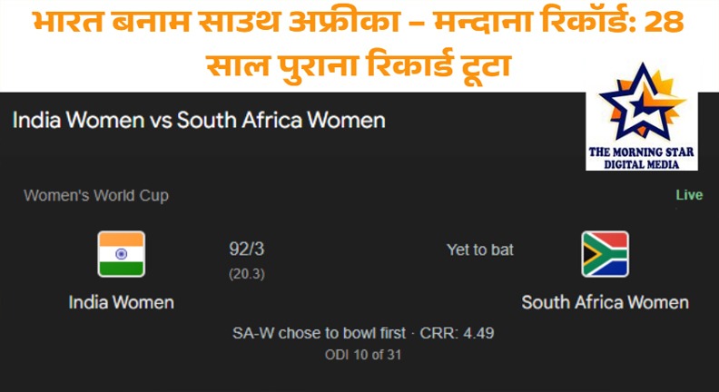 भारत बनाम साउथ अफ्रीका – भारतीय क्रिकेट टीम ने दिखाया दमखम