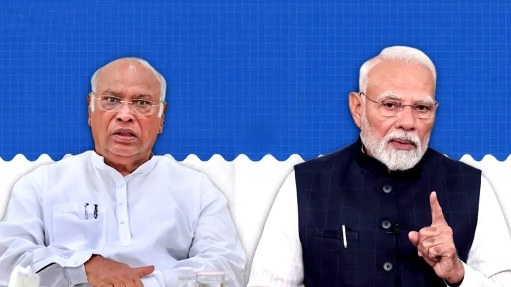 खरगे ने पीएम मोदी पर निशाना साधा: कांग्रेस ने कभी किसी को बंदूक की नोक पर मुख्यमंत्री नहीं बनाया