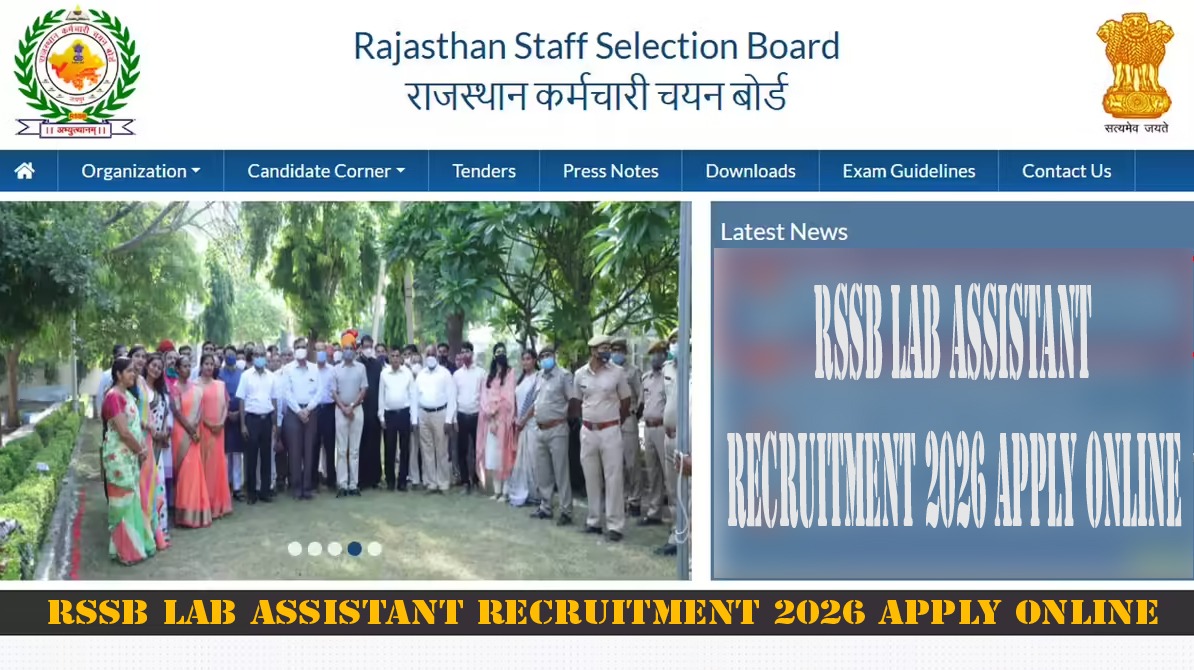 RSSB लैब असिस्टेंट भर्ती 2026 | 804 पदों पर सरकारी नौकरी का मौका