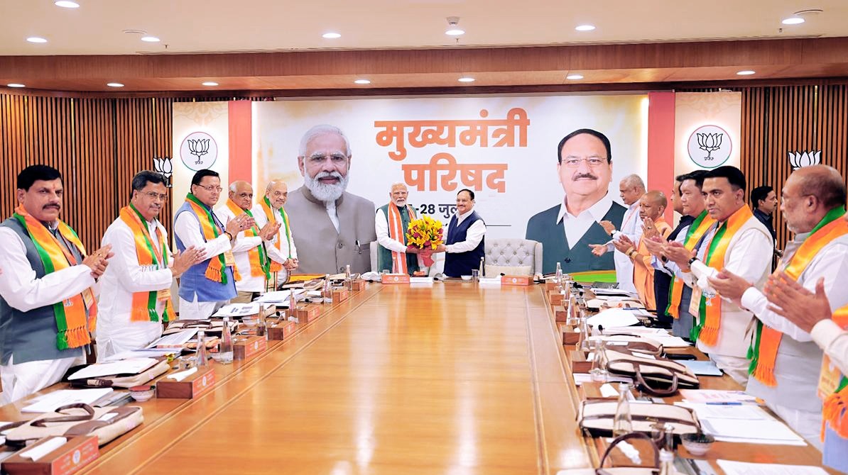 बीजेपी युवा अध्यक्ष नितिन नवीन शपथ ग्रहण