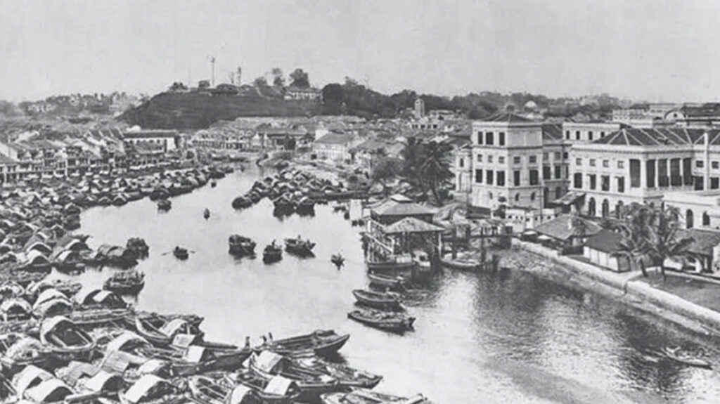 सिंगापुर इकोनॉमिक हब का ऐतिहासिक बंदरगाह दृश्य