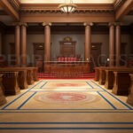 अदालत भवन का बाहरी दृश्य, न्यायिक प्रक्रिया को दर्शाता प्रतीकात्मक चित्र।