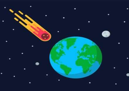 Asteroid approaching Earth and NASA DART mission impact