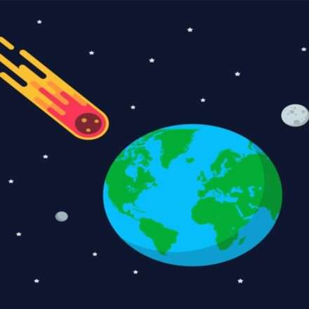 Asteroid approaching Earth and NASA DART mission impact