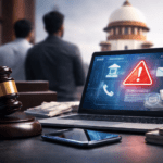 डिजिटल गिरफ्तारी साइबर ठगी से जुड़े मामलों पर सुप्रीम कोर्ट के निर्देश दर्शाता प्रतीकात्मक दृश्य