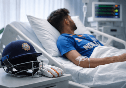 टीम इंडिया के सलामी बल्लेबाज अभिषेक शर्मा की स्वास्थ्य स्थिति को दर्शाती प्रतीकात्मक तस्वीर, टी20 वर्ल्डकप संदर्भ में।