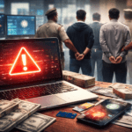 दिल्ली साइबर ठगी मामला में पुलिस जांच, बैंक खातों और डिजिटल सबूतों की प्रतीकात्मक तस्वीर