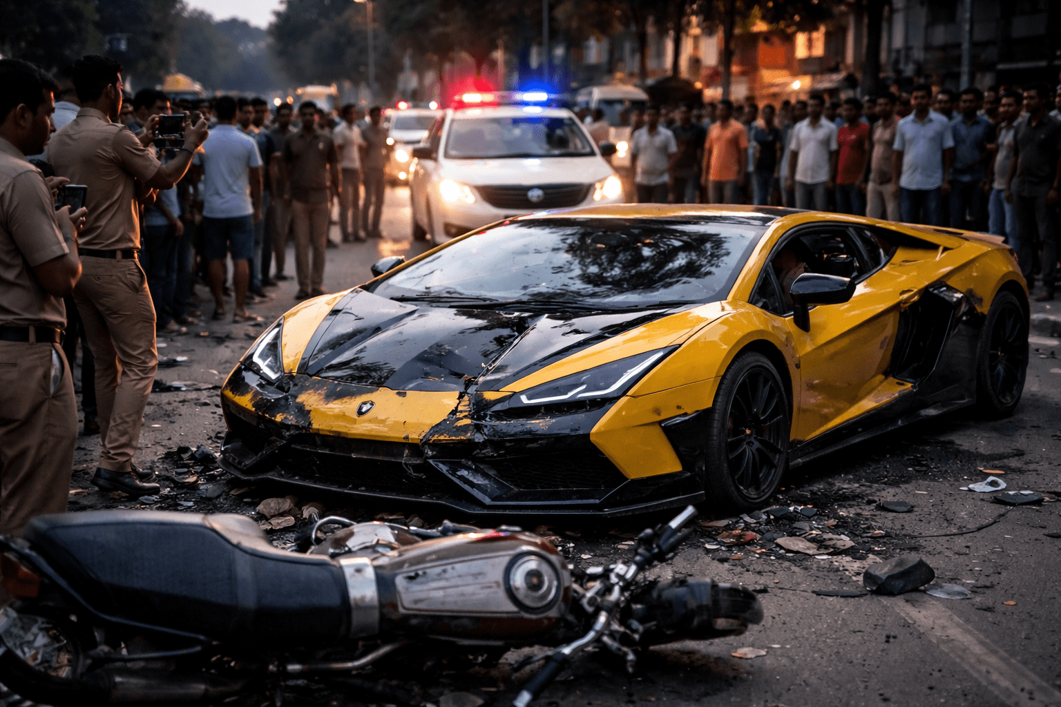 कानपुर लैंबॉर्गिनी हादसा | FIR में देरी से जुड़ा नाम