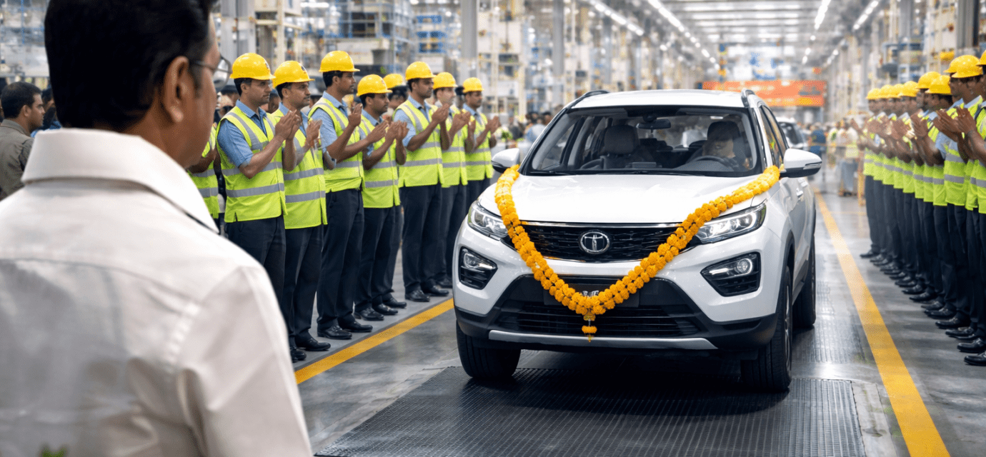 Ranipet जिले के Panapakkam SIPCOT क्षेत्र में Tata Motors के नए ऑटोमोबाइल प्लांट का उद्घाटन, औद्योगिक विकास का प्रतीक।