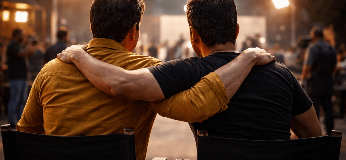 हिंदी फिल्म इंडस्ट्री के अभिनेता आसिफ शेख और सलमान खान, जिनकी दोस्ती दशकों से बनी हुई है।