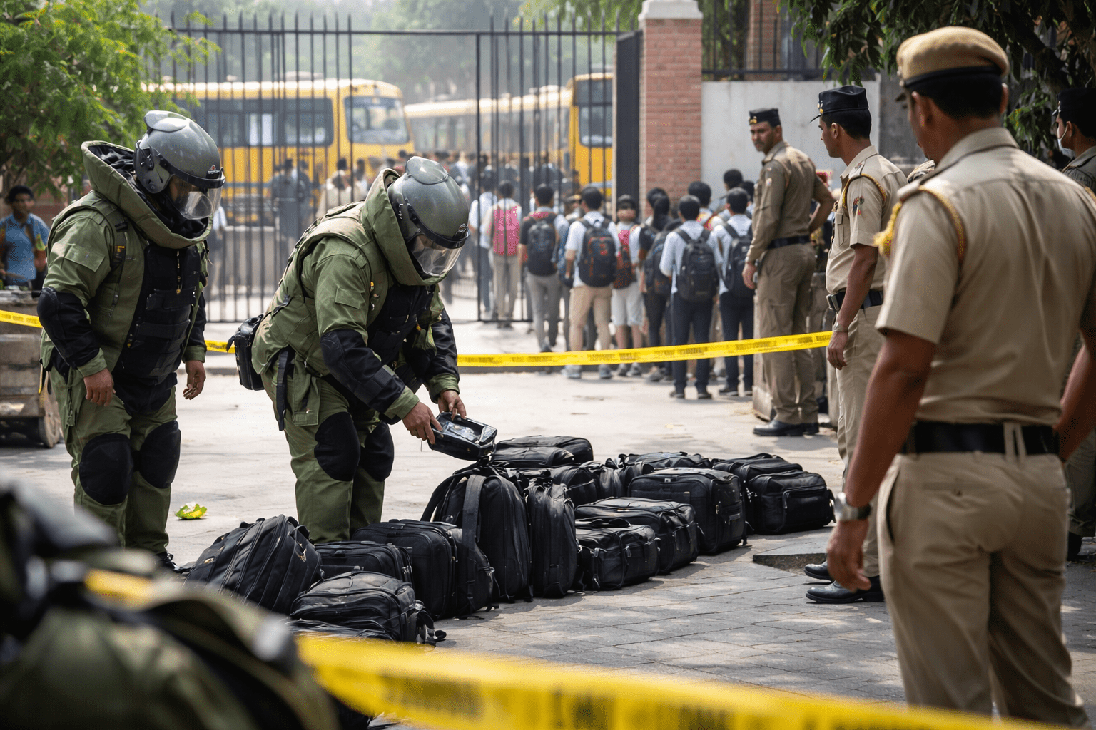 दिल्ली स्कूल बम धमकी | 9 स्कूल खाली कराए गए