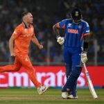 नरेंद्र मोदी स्टेडियम में खेले गए टी20 वर्ल्ड कप मैच के दौरान भारत और नीदरलैंड के खिलाड़ियों की झलक।