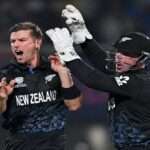 न्यूजीलैंड क्रिकेट टीम T20 वर्ल्ड कप 2026 में जीत का जश्न