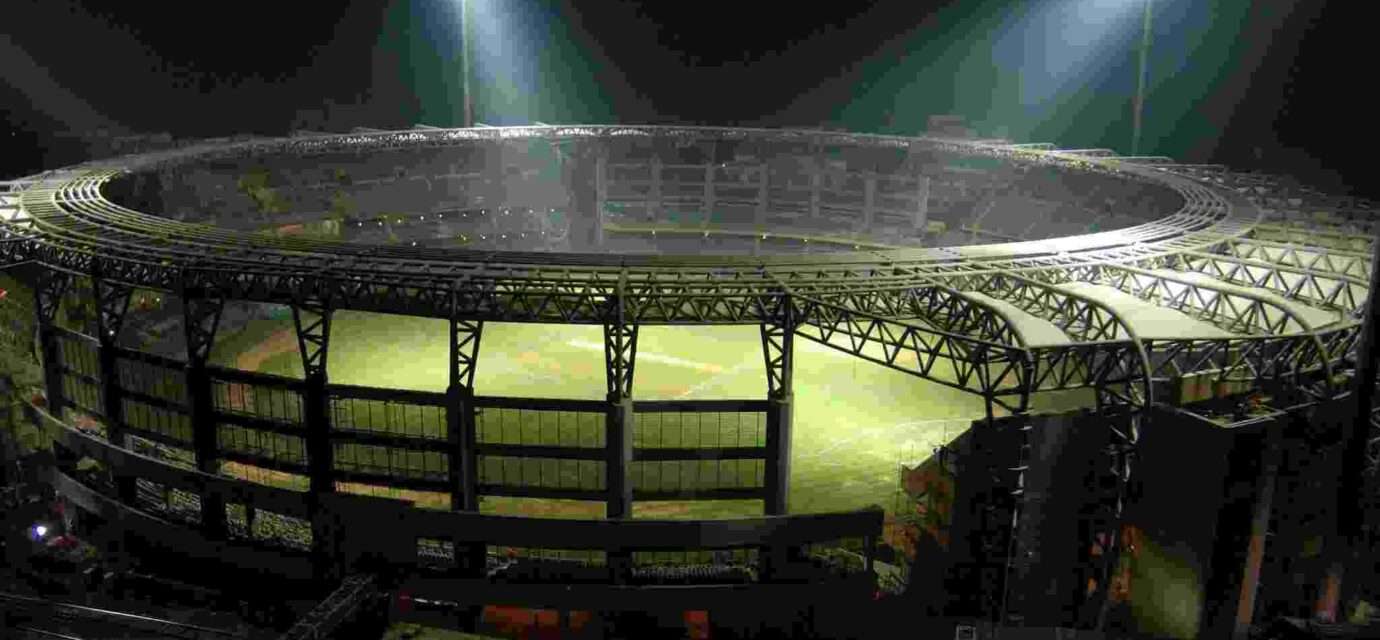 वानखेड़े स्टेडियम टी-20 मैच का दृश्य