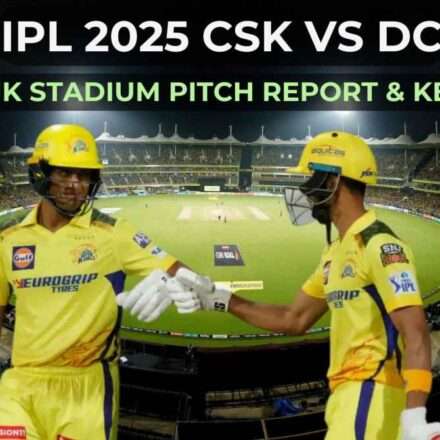 CSK vs PBKS मैच के दौरान चेन्नई के चेपॉक स्टेडियम में खेलते खिलाड़ी