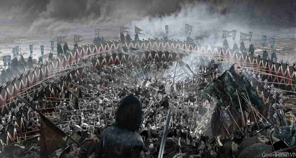 लंका युद्ध का सिनेमैटिक दृश्य जिसमें CGI और फैंटेसी एलिमेंट्स दिखाए गए हैं