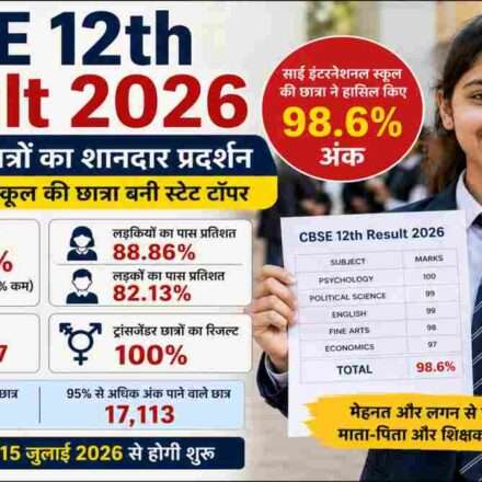 भुवनेश्वर के साईं इंटरनेशनल स्कूल की छात्रा CBSE 12th Result 2026 में 98.6 फीसदी अंक हासिल कर टॉपर बनी।
