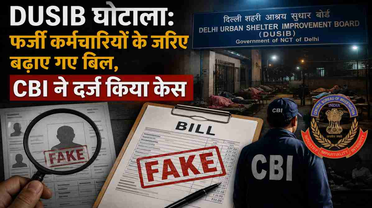 DUSIB घोटाला | फर्जी कर्मचारियों के जरिए बढ़ाए गए बिल, CBI ने दर्ज किया केस