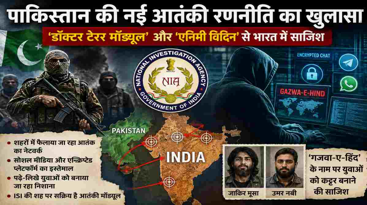 पाकिस्तान की नई आतंकी रणनीति पर NIA का बड़ा खुलासा