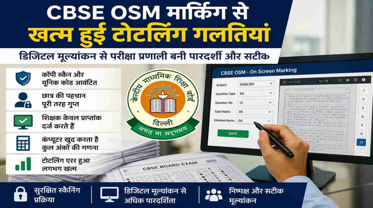 CBSE OSM मार्किंग से बोर्ड परीक्षा मूल्यांकन हुआ अधिक पारदर्शी