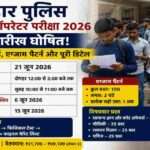 परीक्षा केंद्र के बाहर खड़े अभ्यर्थियों का प्रतीकात्मक दृश्य, जिसमें बिहार पुलिस कॉन्स्टेबल ऑपरेटर परीक्षा 2026 की तैयारी दिखाई गई है।