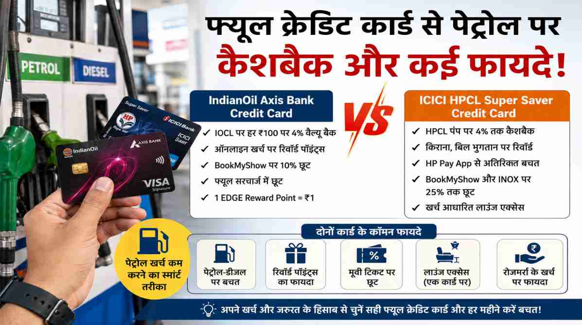बढ़ती पेट्रोल कीमतों में राहत देंगे फ्यूल क्रेडिट कार्ड, जानिए कौन सा कार्ड है सबसे फायदेमंद