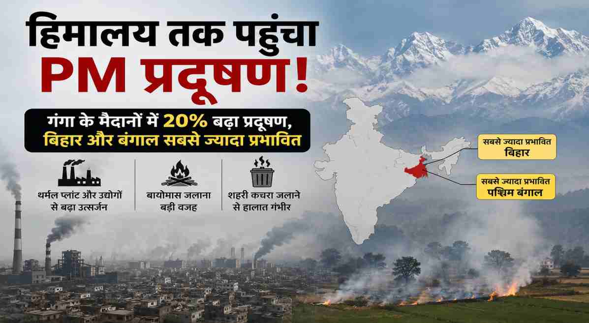 हिमालय तक पहुंचा PM प्रदूषण, बिहार और बंगाल सबसे ज्यादा प्रभावित