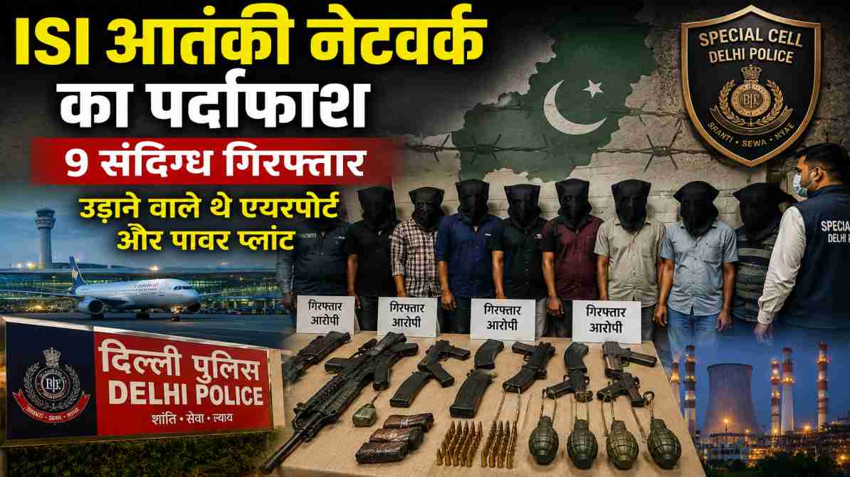 ISI आतंकी नेटवर्क का पर्दाफाश, 9 संदिग्ध गिरफ्तार; बड़े हमले की साजिश नाकाम