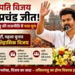 तमिलनाडु में चुनाव जीत के बाद थलपति विजय समर्थकों के बीच उत्साह और जश्न का दृश्य