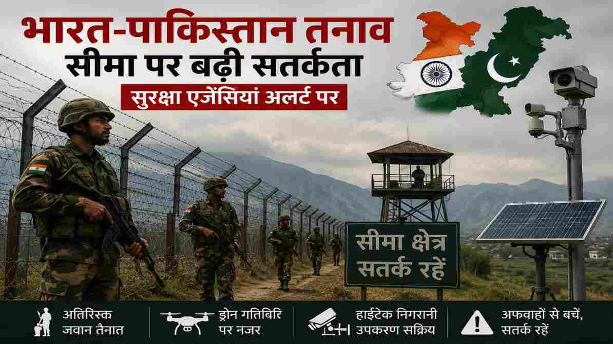 भारत-पाकिस्तान तनाव के बीच सीमा पर बढ़ी सतर्कता, सुरक्षा एजेंसियां अलर्ट