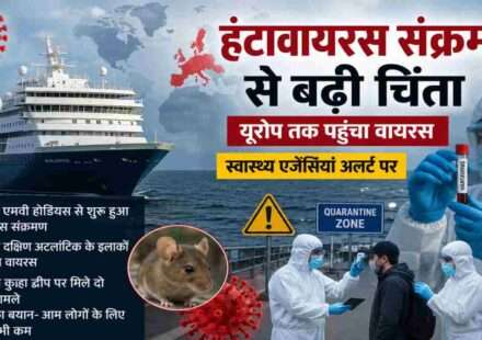 यूरोप की ओर बढ़ते क्रूज शिप और मेडिकल टीम की जांच को दर्शाती प्रतीकात्मक तस्वीर।
