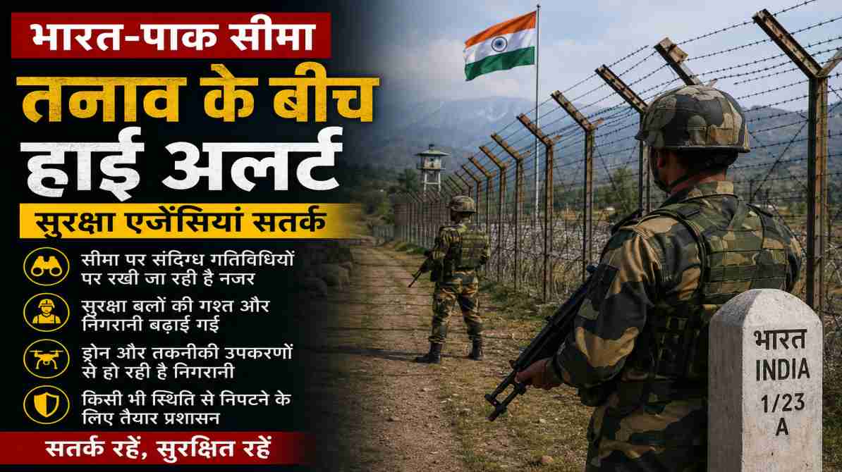 भारत-पाक सीमा तनाव के बीच हाई अलर्ट, सुरक्षा एजेंसियां हर गतिविधि पर नजर