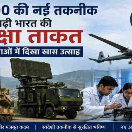 भारतीय रक्षा तकनीक, मिसाइल सिस्टम और आधुनिक सुरक्षा उपकरणों को दर्शाती प्रतीकात्मक तस्वीर।
