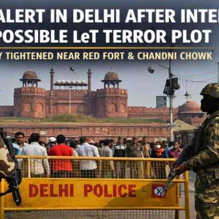 दिल्ली में बढ़ी सुरक्षा व्यवस्था को दिखाती प्रतीकात्मक तस्वीर, जहां पुलिस और सुरक्षा एजेंसियां राजधानी में निगरानी कर रही हैं।