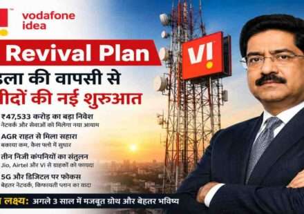 India telecom towers showing Vodafone Idea Vi Revival Plan infrastructure