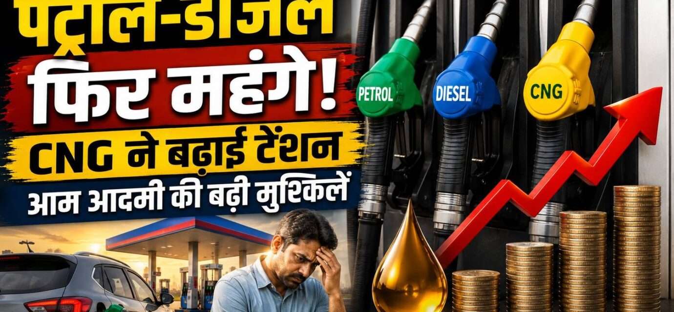 Petrol diesel price increased across India. Check latest petrol, diesel and CNG rates in Delhi and other cities.