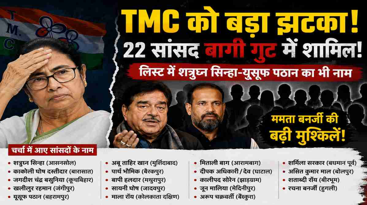 TMC में बढ़ी सियासी हलचल, बागी सांसदों के दावों से मचा राजनीतिक भूचाल