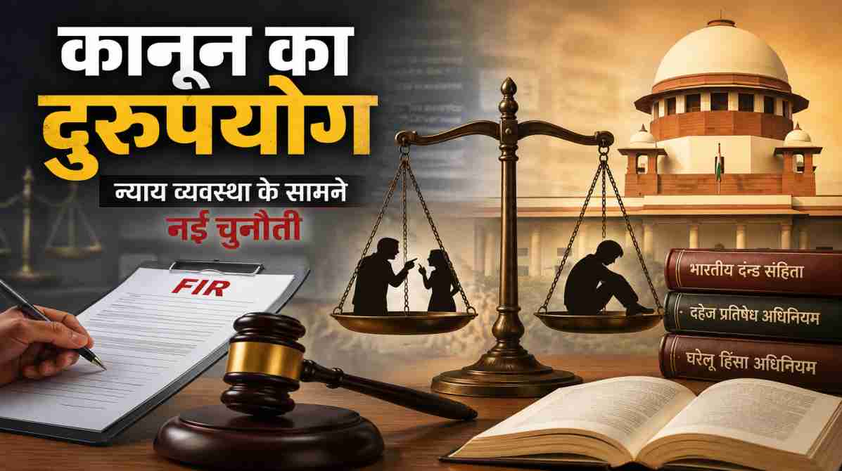 कानून का दुरुपयोग | न्याय व्यवस्था के लिए बढ़ती चुनौती