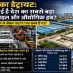 चेन्नई के औद्योगिक क्षेत्र का दृश्य, जहां ऑटोमोबाइल फैक्ट्रियां, उत्पादन इकाइयां और आधुनिक औद्योगिक इंफ्रास्ट्रक्चर दिखाई दे रहा है।