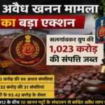 प्रवर्तन निदेशालय द्वारा गोवा अवैध खनन मामले में सलगांवकर समूह की भारत और सिंगापुर स्थित संपत्तियों को जब्त किए जाने का प्रतीकात्मक दृश्य।