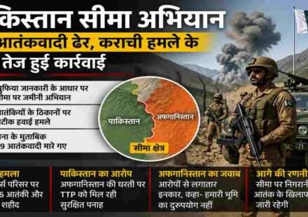पाकिस्तान-अफगानिस्तान सीमा क्षेत्र में सुरक्षा बलों की कार्रवाई को दर्शाती प्रतीकात्मक तस्वीर, जहां आतंकवाद विरोधी अभियान चलाया गया।