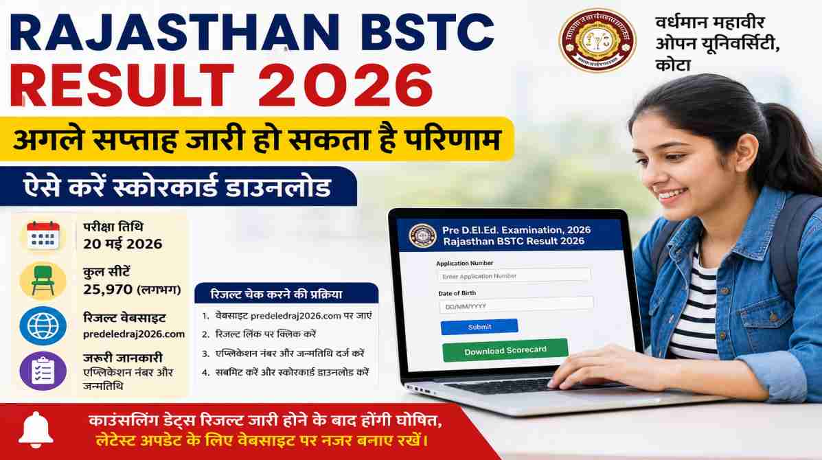 Rajasthan BSTC Result 2026 | अगले सप्ताह जारी हो सकता है परिणाम, ऐसे करें स्कोरकार्ड डाउनलोड