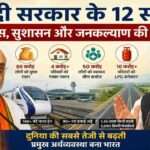 प्रधानमंत्री नरेंद्र मोदी के नेतृत्व में केंद्र सरकार के 12 वर्ष पूरे होने पर अमित शाह और राजनाथ सिंह द्वारा विकास, गरीब कल्याण, वंदे भारत ट्रेन, हवाई अड्डों और आर्थिक प्रगति पर चर्चा।