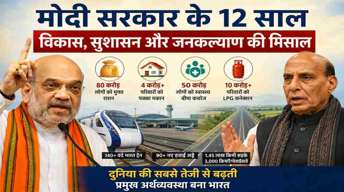 मोदी सरकार के 12 साल | विकास और जनकल्याण की नई पहचान