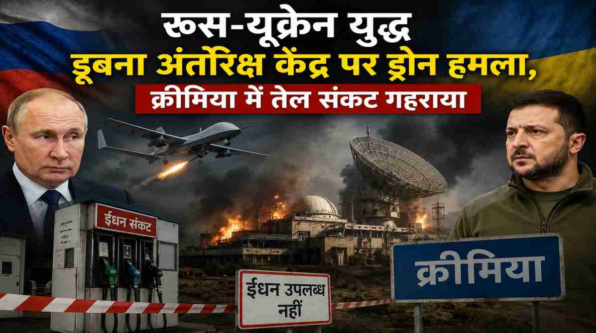 रूस-यूक्रेन युद्ध | डूबना अंतरिक्ष केंद्र पर ड्रोन हमला, क्रीमिया में तेल संकट गहराया